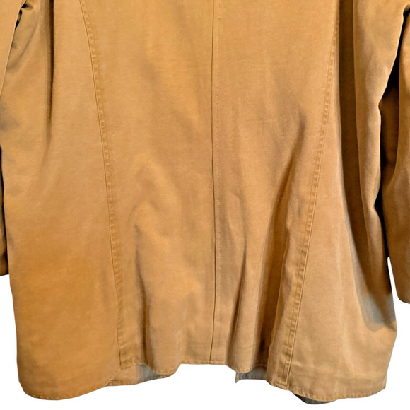 TheTerritory Ahead Sz XL Silk Blend Sport/Barn Jacket Light Academia Casual - Picture 15 of 15